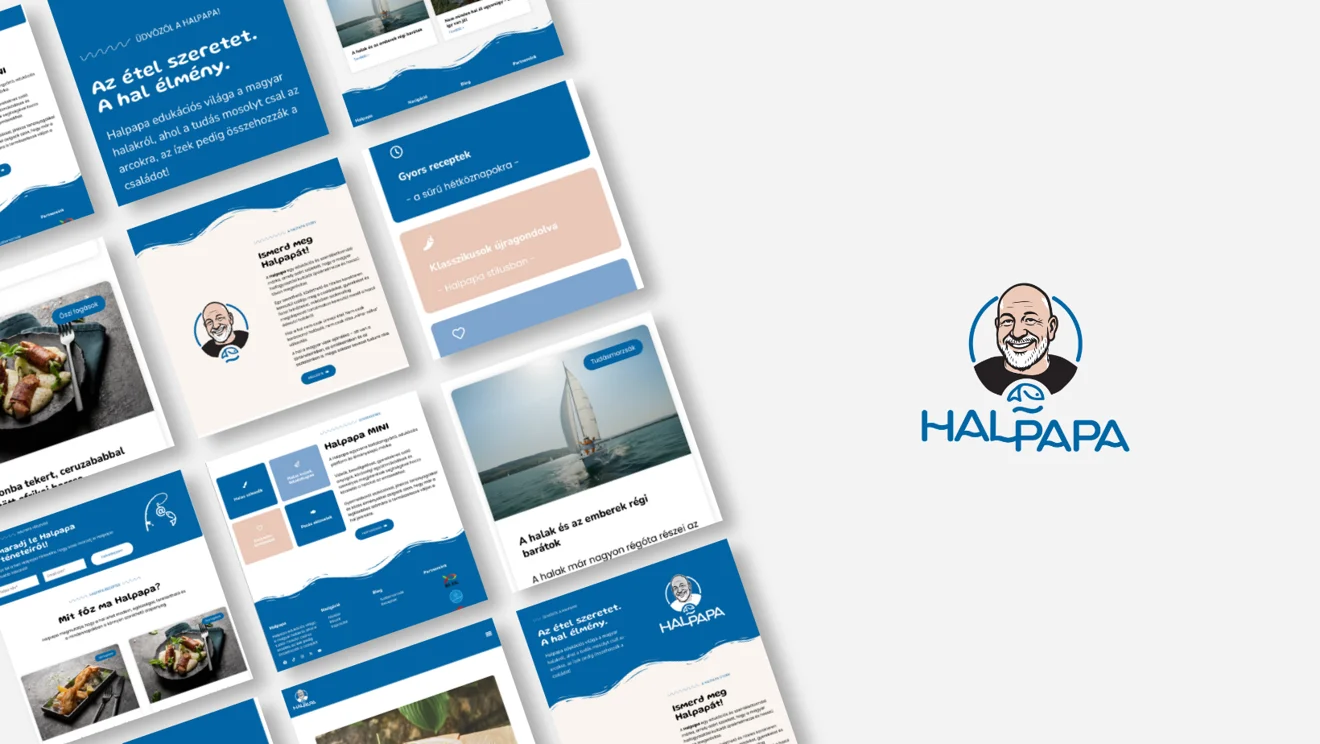 Design showcase of halpapa.hu