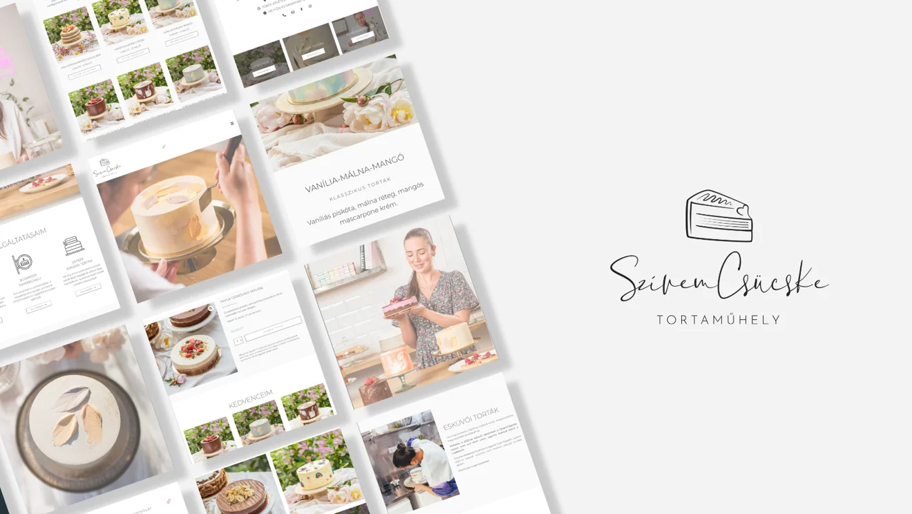 Design showcase of szivemcsucsketorta.hu